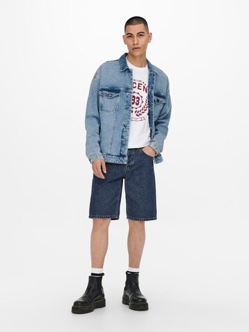 Only & Sons Regular Shorts 'Avi' in Blau