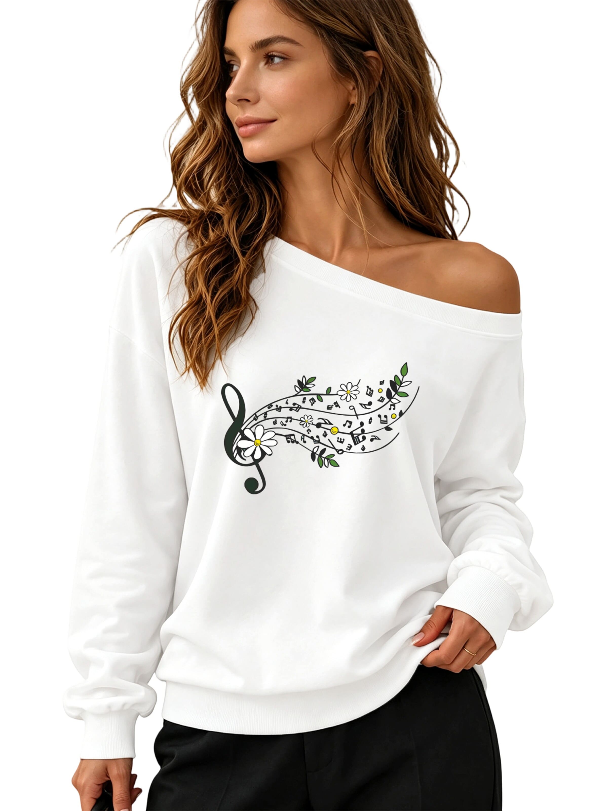 GORHEY Sweatshirt in White: front