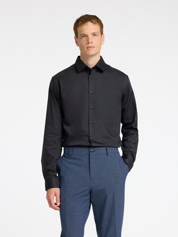 SELECTED HOMME Slim fit Overhemd in Zwart: voorkant