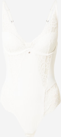 balts BOSS Bodijs: no priekšpuses