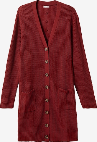 sheego by Joe Browns Knit Cardigan in Red: front