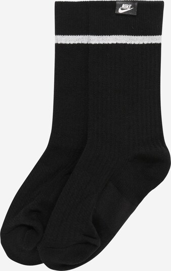 Nike Sportswear Sokken 'Nike SNKR Sox Essential' in de kleur Zwart / Wit, Productweergave