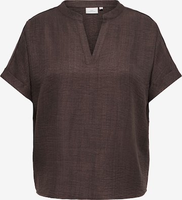 Chemisier 'CARBay' ONLY Carmakoma en marron : devant