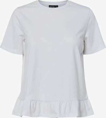 balta PIECES Marškinėliai 'PCDISSO': priekis