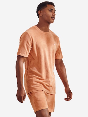 ESSENZA Pajama Shirt 'Philip' in Orange