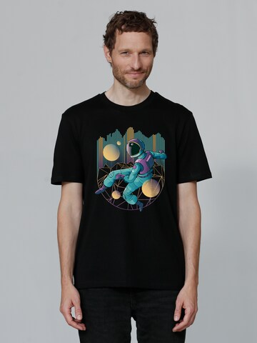 T-Shirt 'Techno Astronaut' Watapparel en noir : devant