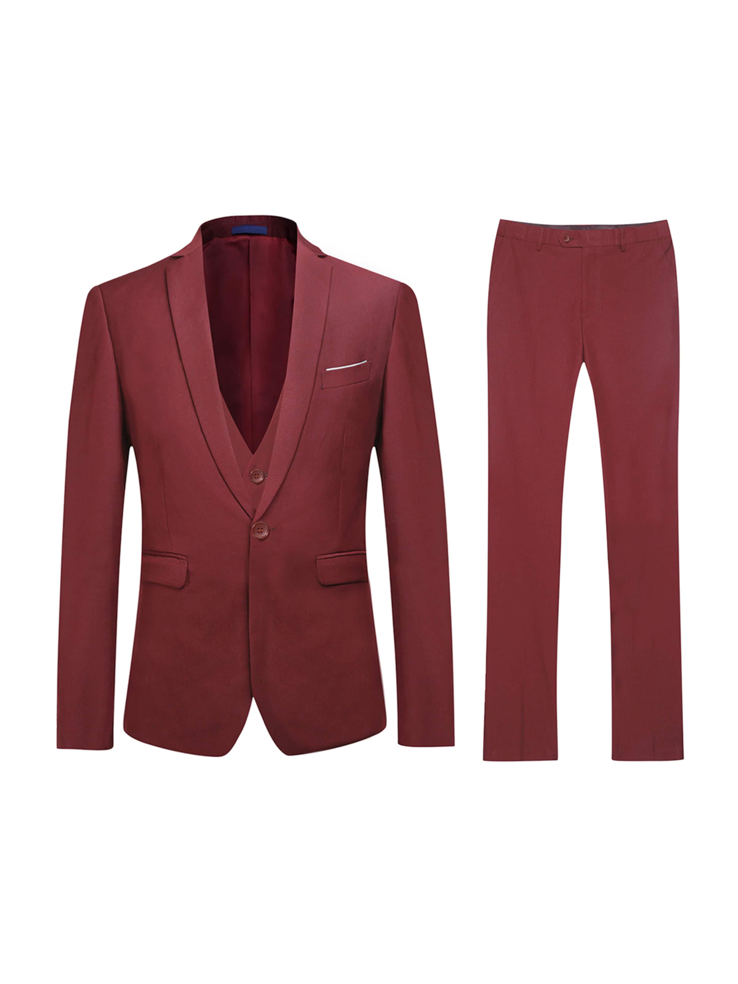Youthup Suit in Wine red, Item view