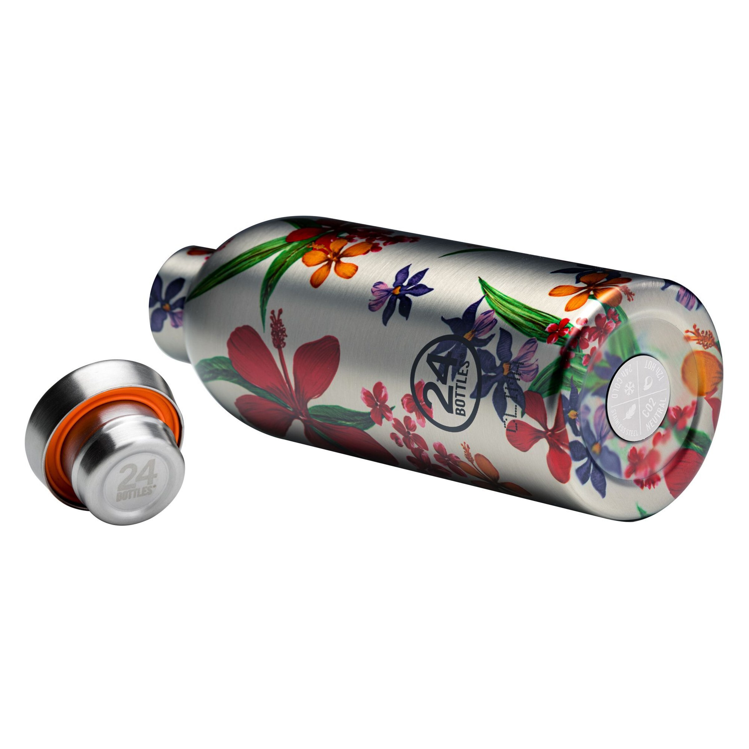 24Bottles Drinkfles in Zilver