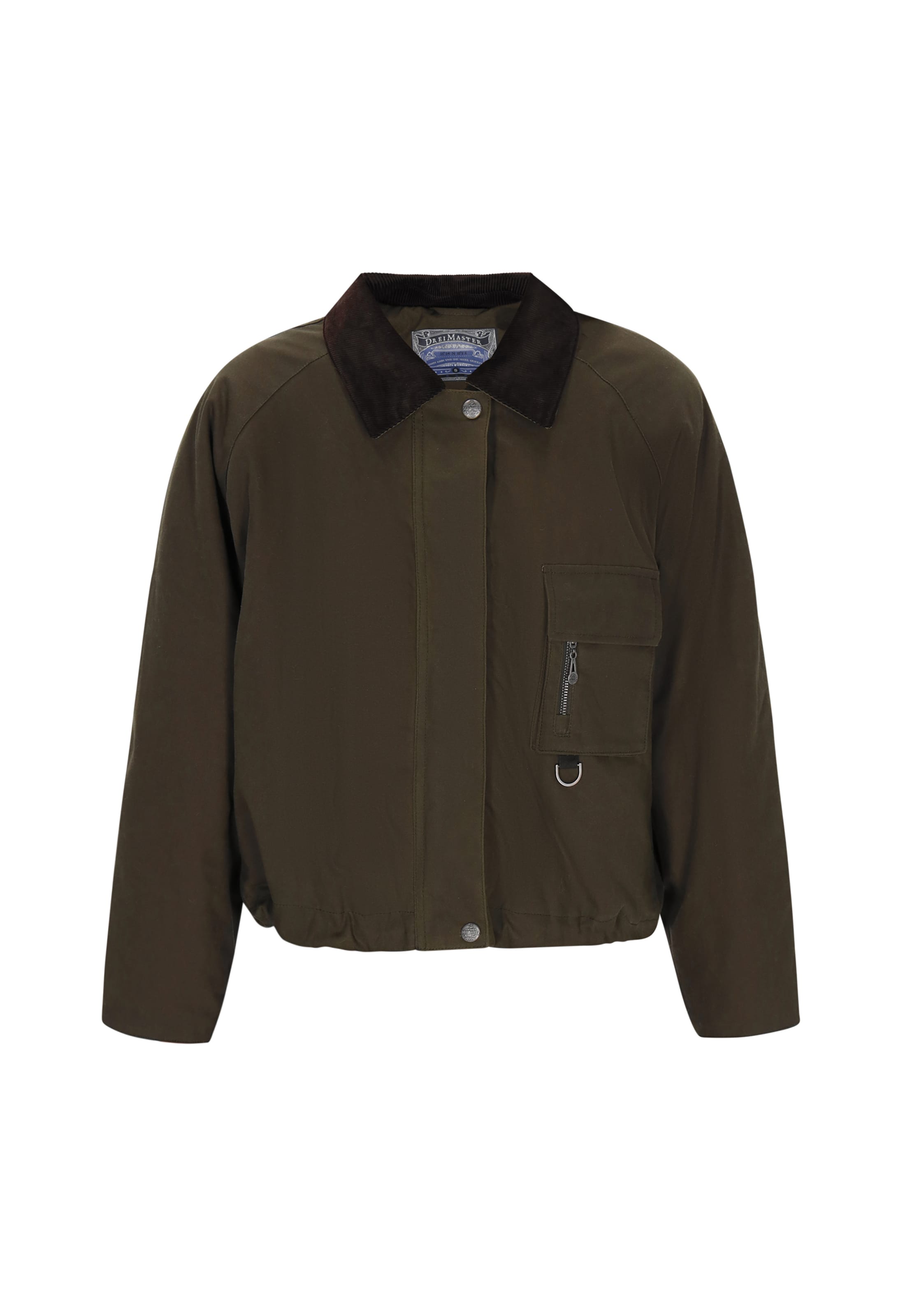 DreiMaster Vintage Φθινοπωρινό και ανοιξιάτικο μπουφάν σε πράσινο: μπροστά