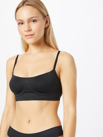 Calvin Klein Underwear Balconette Bra in Black: front