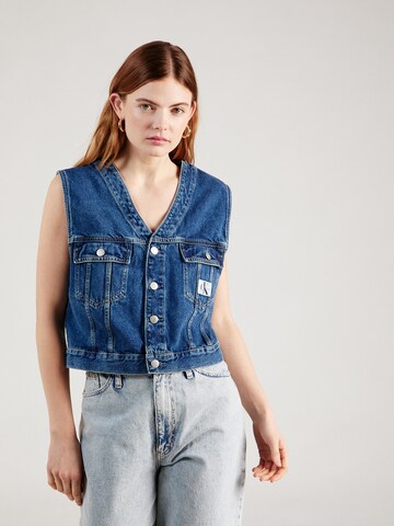 Calvin Klein Jeans Vest in Blue: front