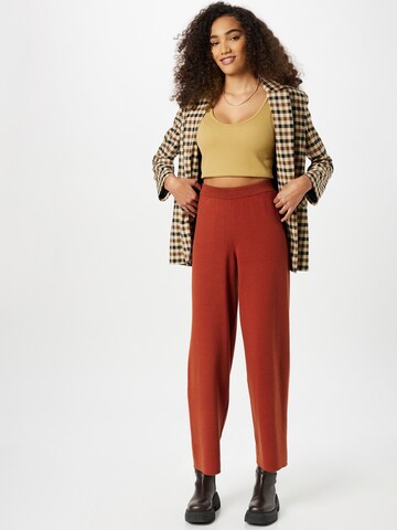 Esmé Studios Wide leg Broek 'Libby' in Bruin