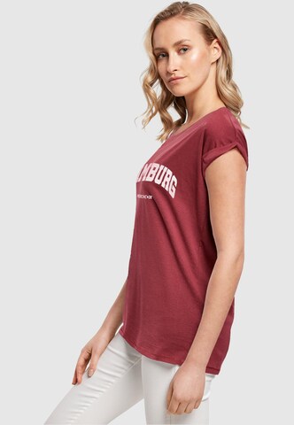 Merchcode T-Shirt 'Hamburg' in Rot