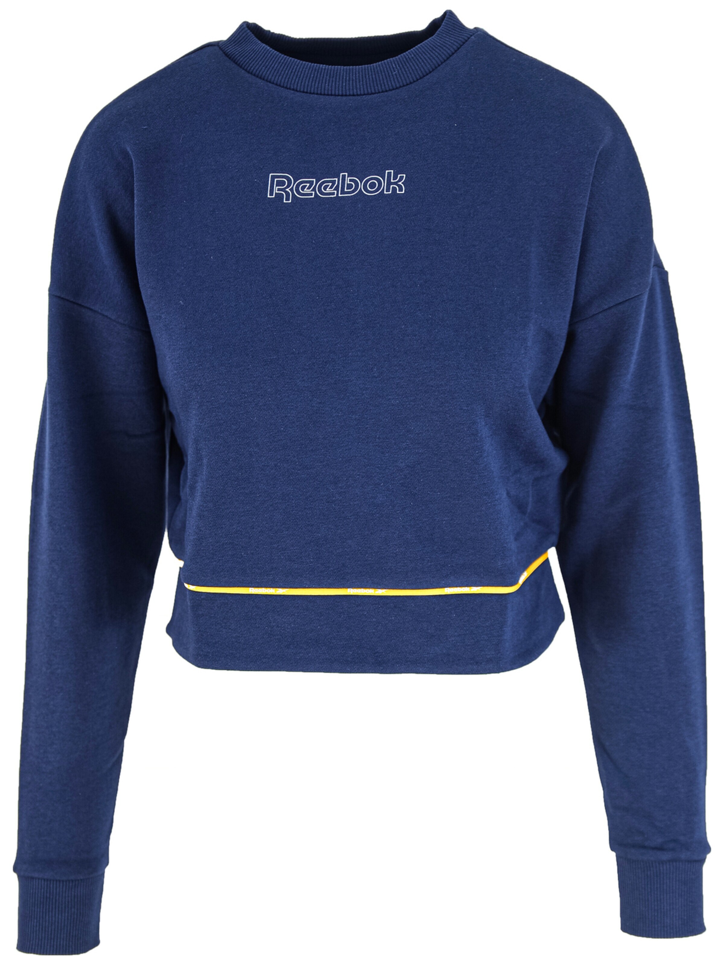Reebok Blouse 'Reebok Piping Crewneck' in Blue: front