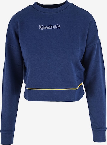 Camicia da donna 'Reebok Piping Crewneck' di Reebok in blu: frontale