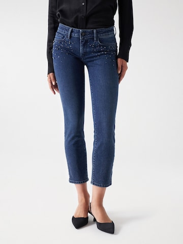 Skinny Jean Salsa Jeans en bleu : devant