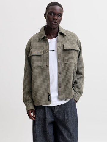 JACK & JONES Comfort fit Business Shirt in Green: front