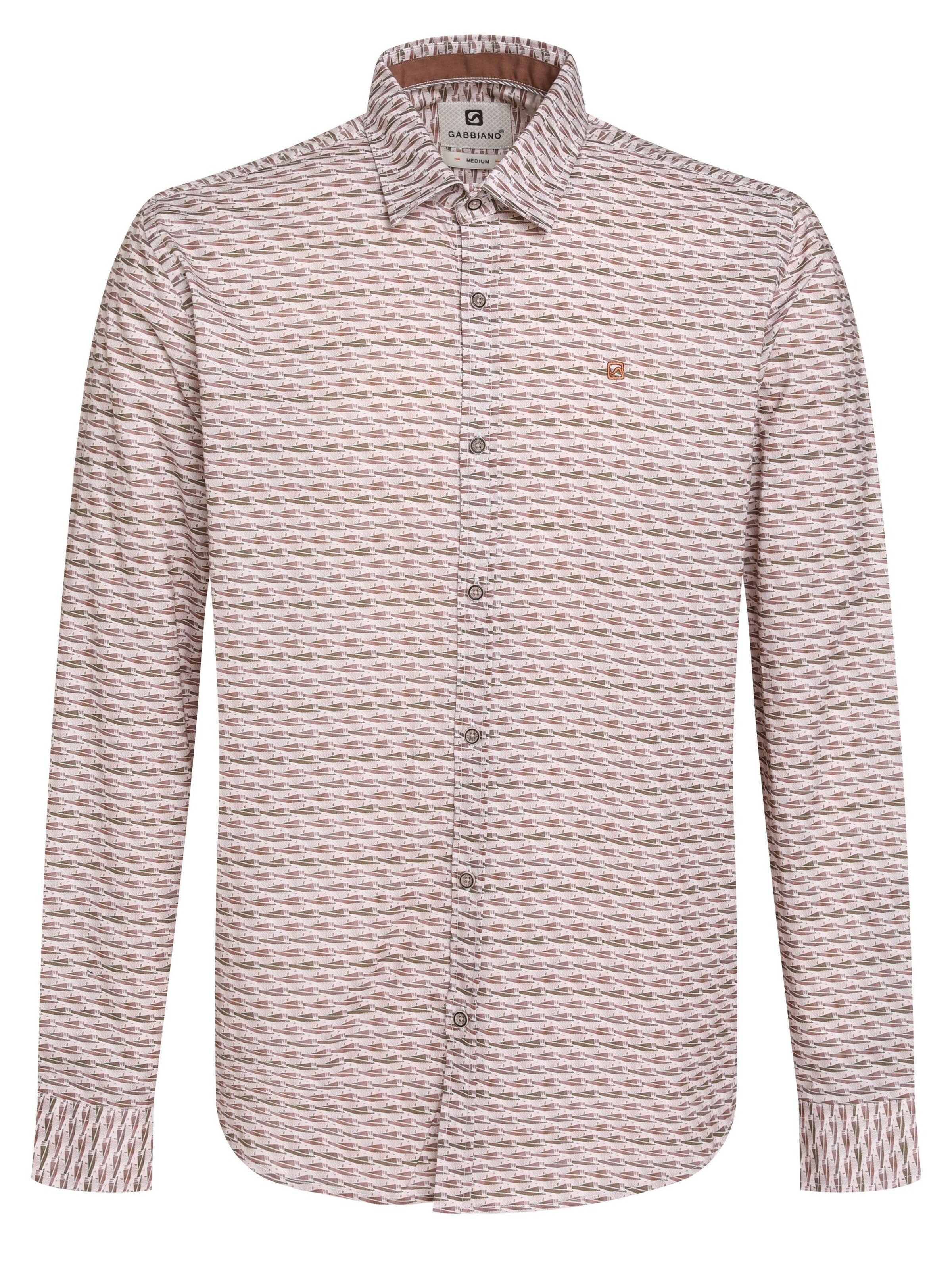 Gabbiano Shirt 'modern' in Brown: front