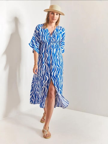 Bianco Lucci Jurk in Blauw