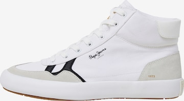 Pepe Jeans High-Top Sneakers 'Travis City' in White: front