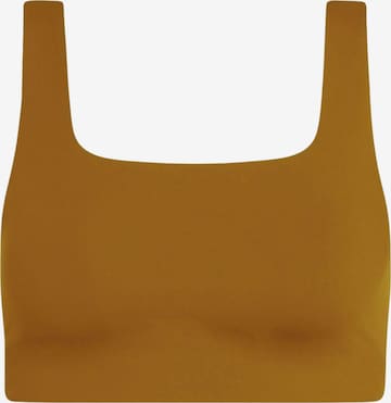 Reggiseno sportivo 'Tommy' di Girlfriend Collective in marrone: frontale