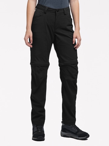 Haglöfs Regular Outdoor Pants in Black: front