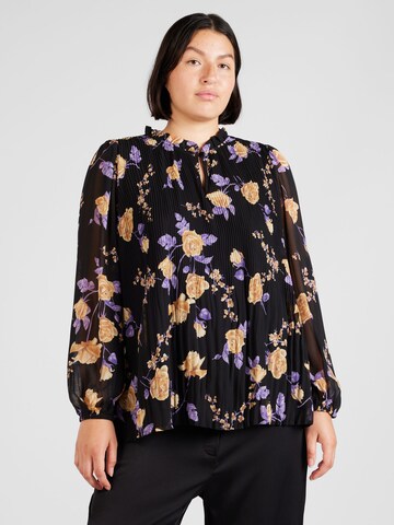 ONLY Carmakoma Blouse 'PIONA' in Zwart: voorkant