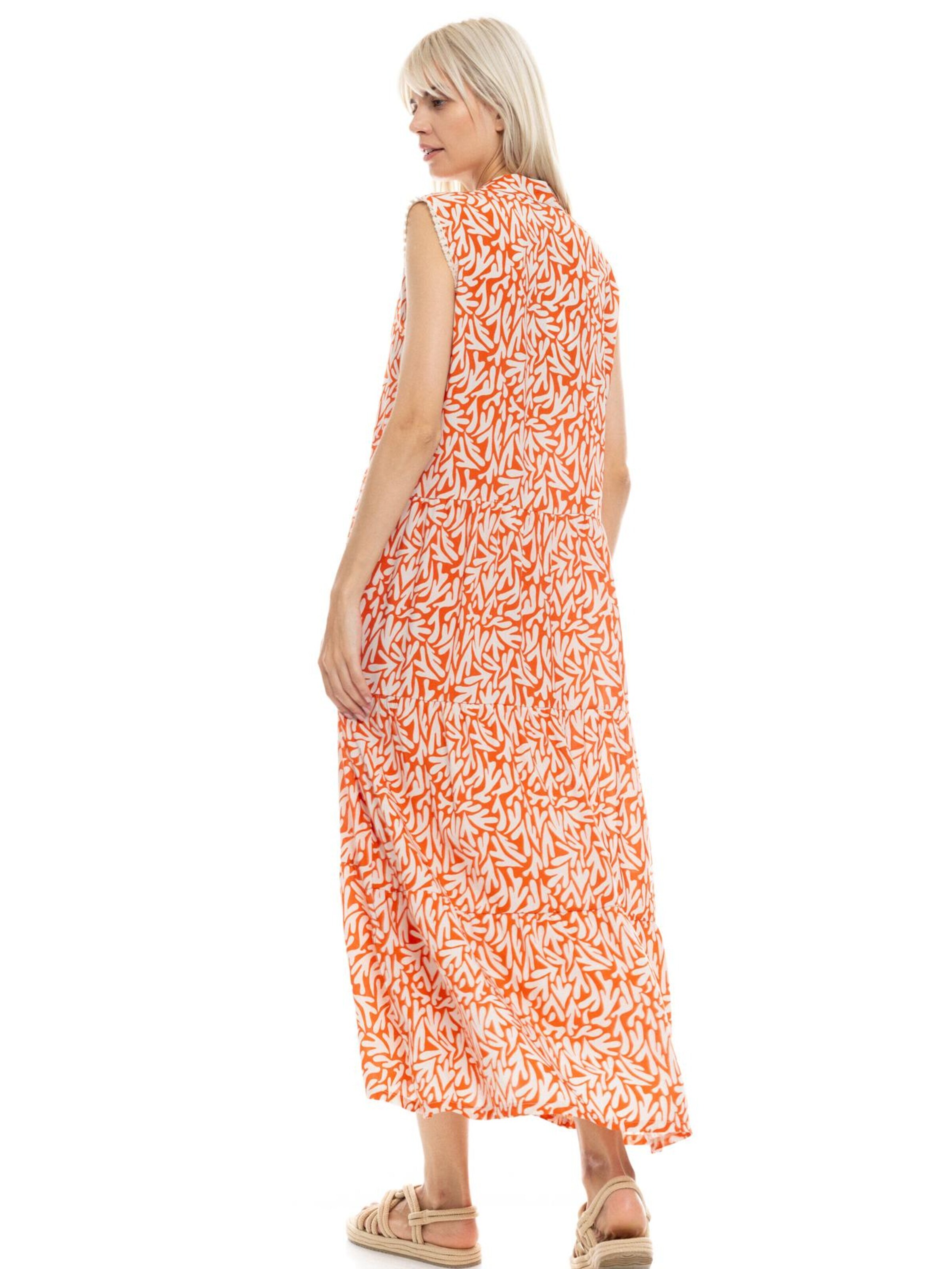 Pink Label - Vestido de verão 'CORAL' em laranja