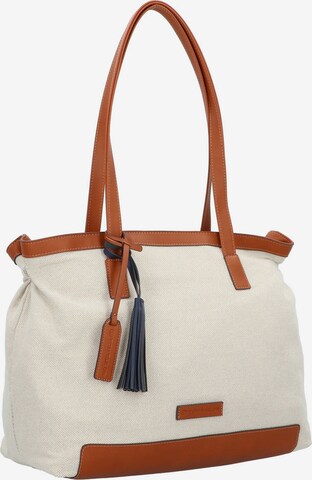 TOM TAILOR Shoulder Bag 'Kimi' in Beige