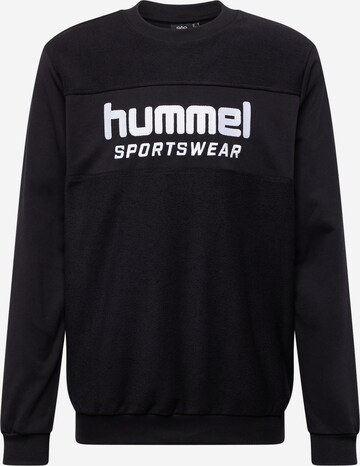 Hummel Sweatshirt 'LGC KYLE' in Zwart: voorkant