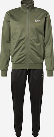 Survêtement EA7 Emporio Armani en vert : devant