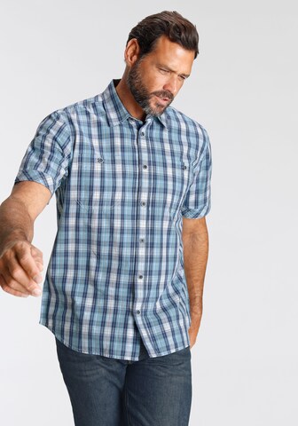 Man's World Regular fit Button Up Shirt in Blue