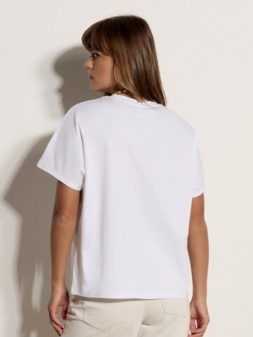 T-shirt ' ' Apricot en blanc
