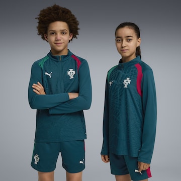 T-Shirt fonctionnel 'Portugal' PUMA en bleu : devant