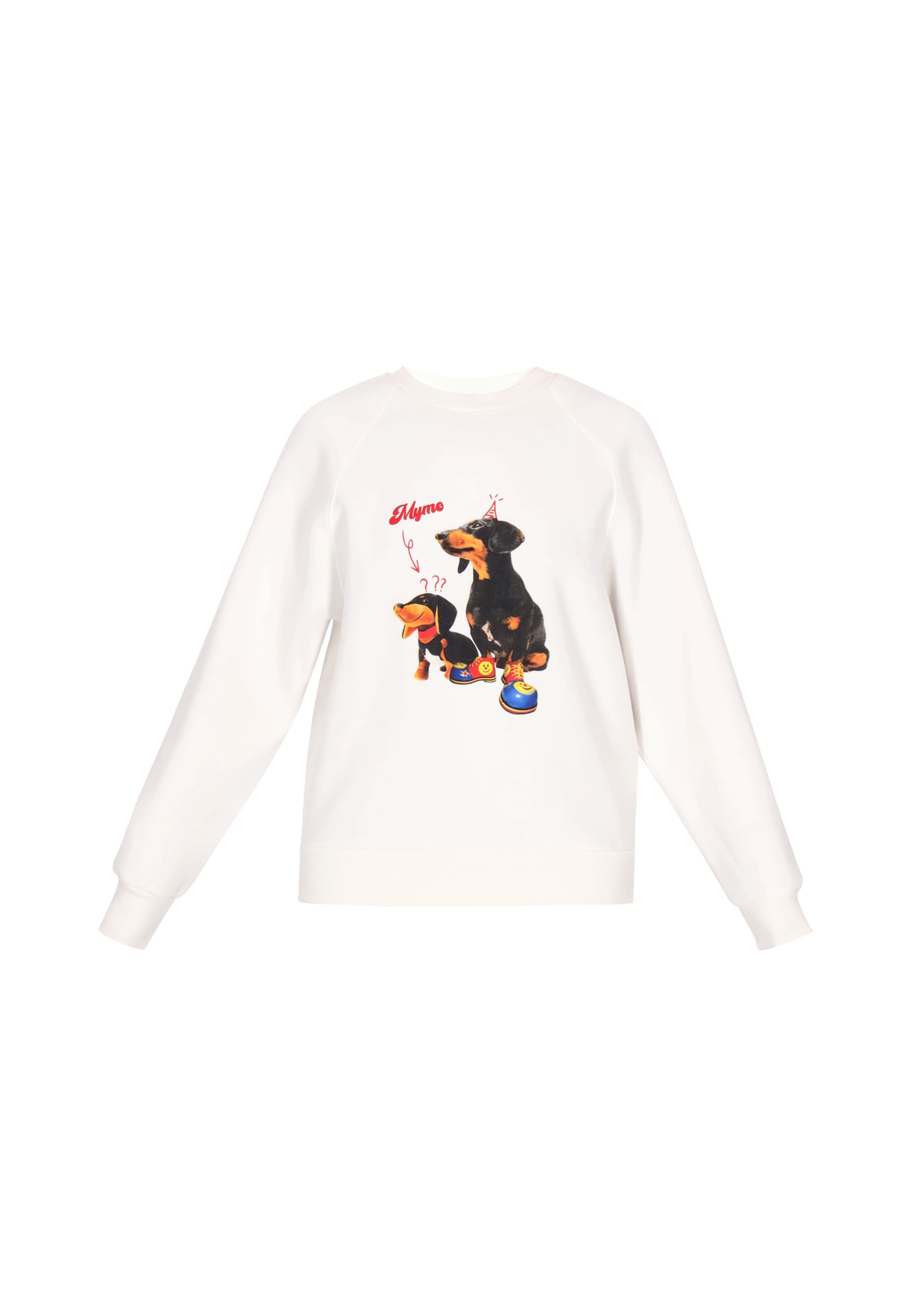 MYMO - Sudadera en blanco: frente