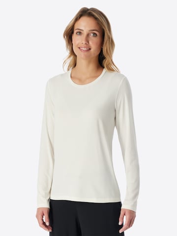 Chemise de nuit ' Mix & Relax ' SCHIESSER en blanc : devant