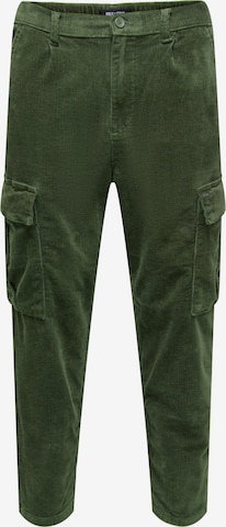 Only & Sons Regular Cargo Pants 'Dew' in Green: front