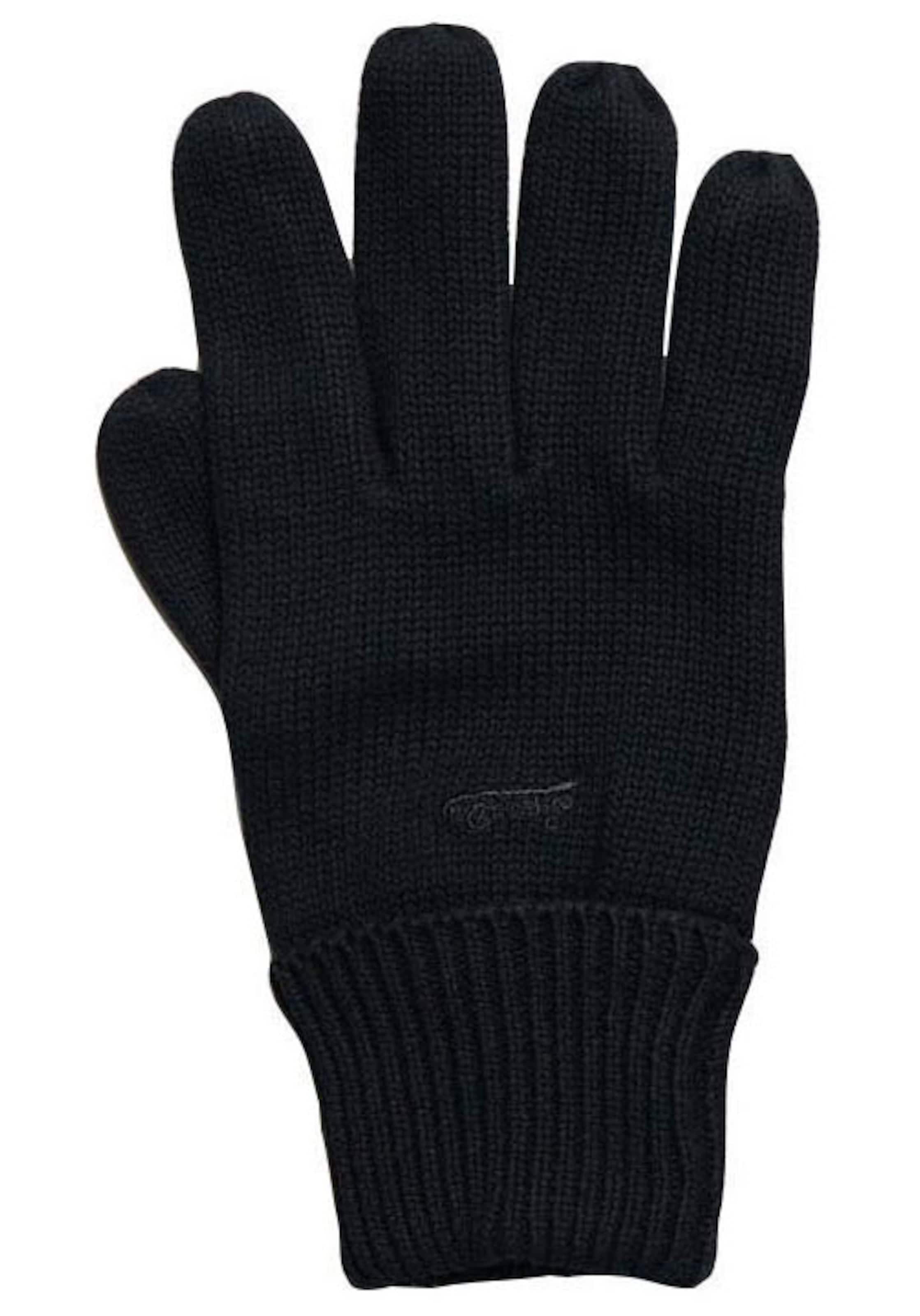 juoda Superdry & Co Pirštuotos pirštinės