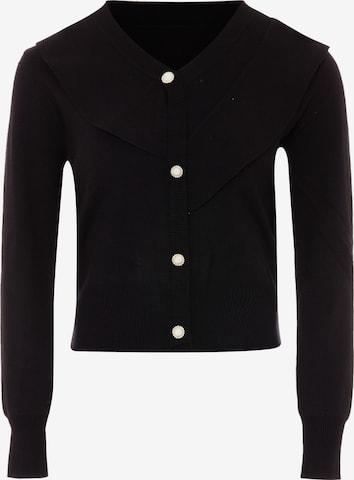 NAEMI Knit Cardigan in Black: front