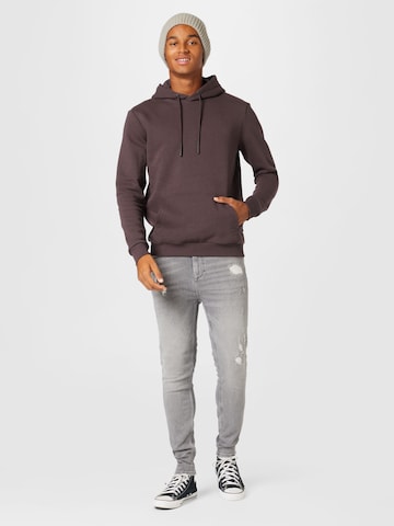 Only & Sons Regular Fit Sweatshirt 'Ceres' in Braun