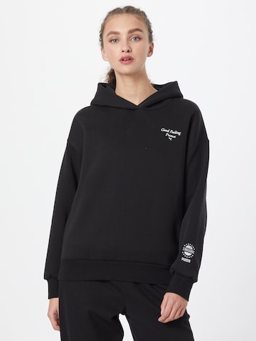 Sweat-shirt PUMA en noir : devant