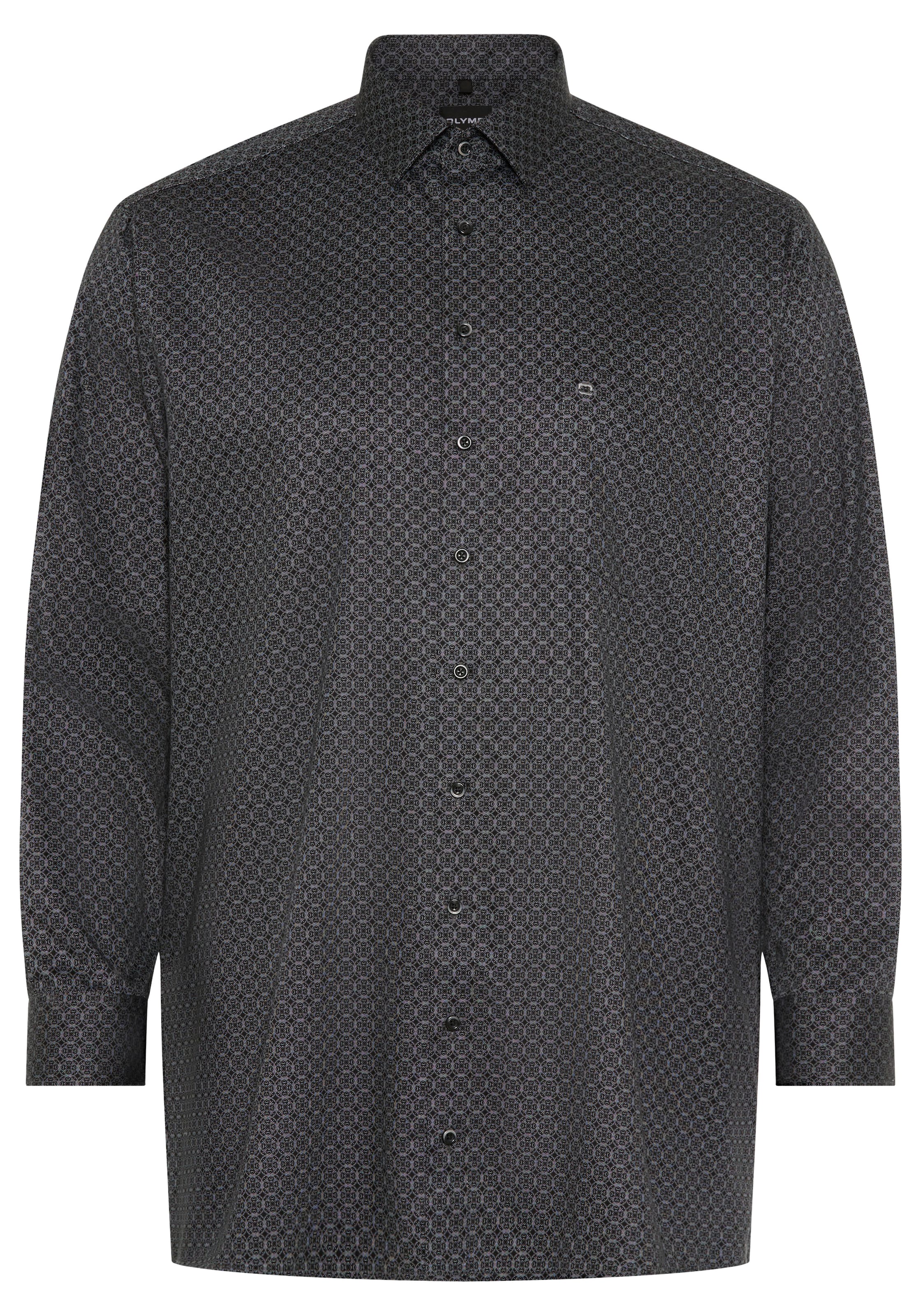 OLYMP Hemd in XXXL in silbergrau / lila, Produktansicht