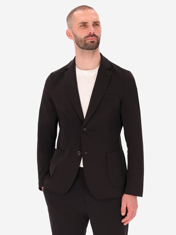 Distretto12 Regular Fit Sakko 'Milano' in Schwarz: Vorderseite