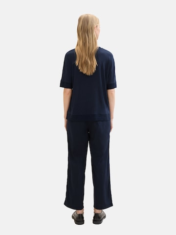 TOM TAILOR Loosefit Chino in Blauw