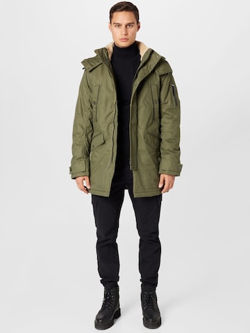 TOM TAILOR Winter Parka in Green