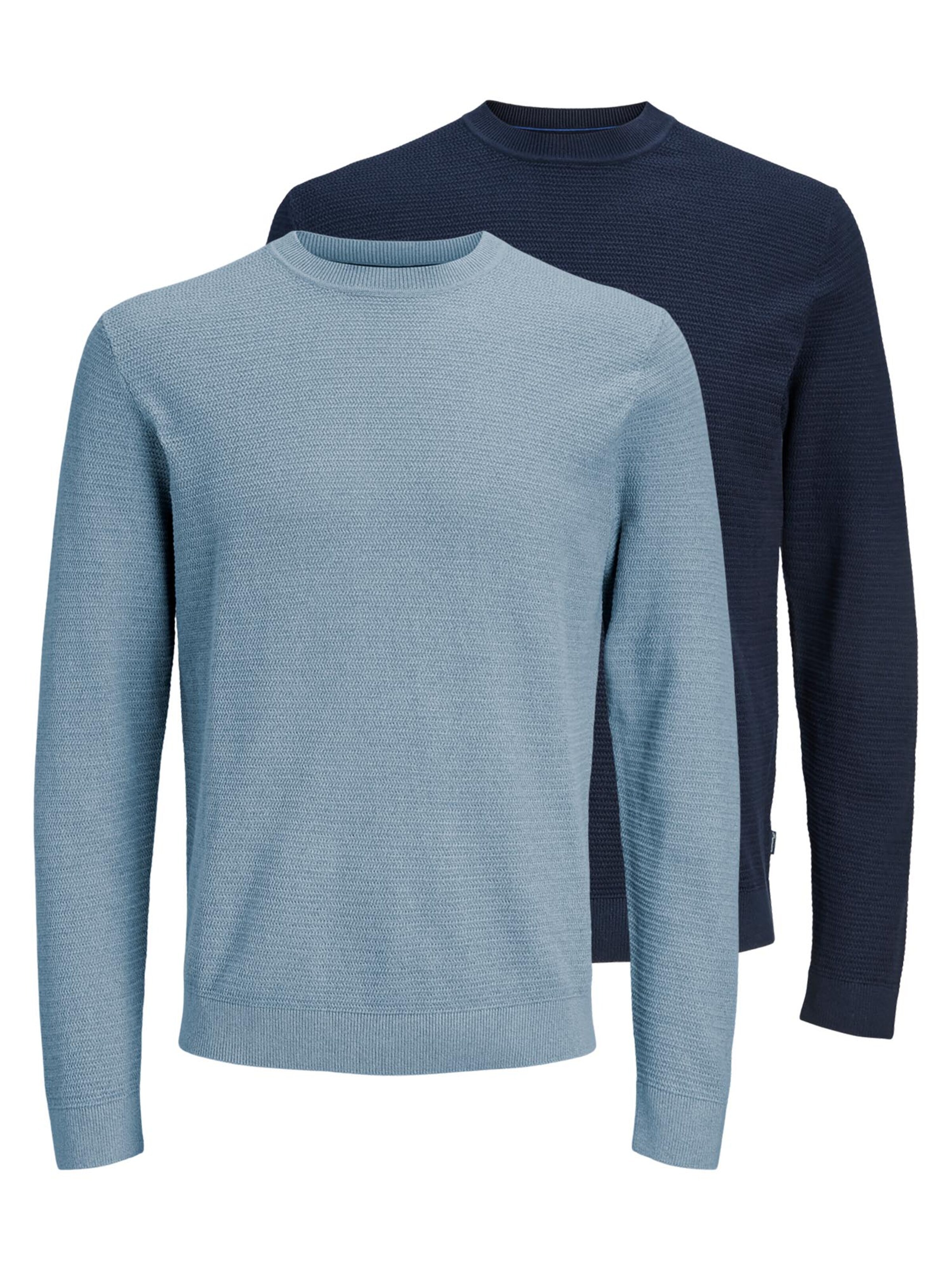 JACK & JONES Trui 'Bluriley' in Blauw: voorkant