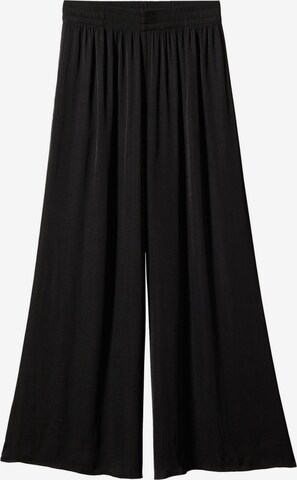 MANGO Wide Leg Hose 'Moon' in Schwarz: predná strana