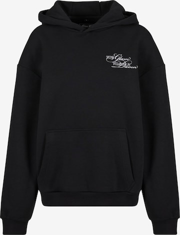 Miss Tee Sweatshirt 'Give A Damn' in Schwarz: Vorderseite