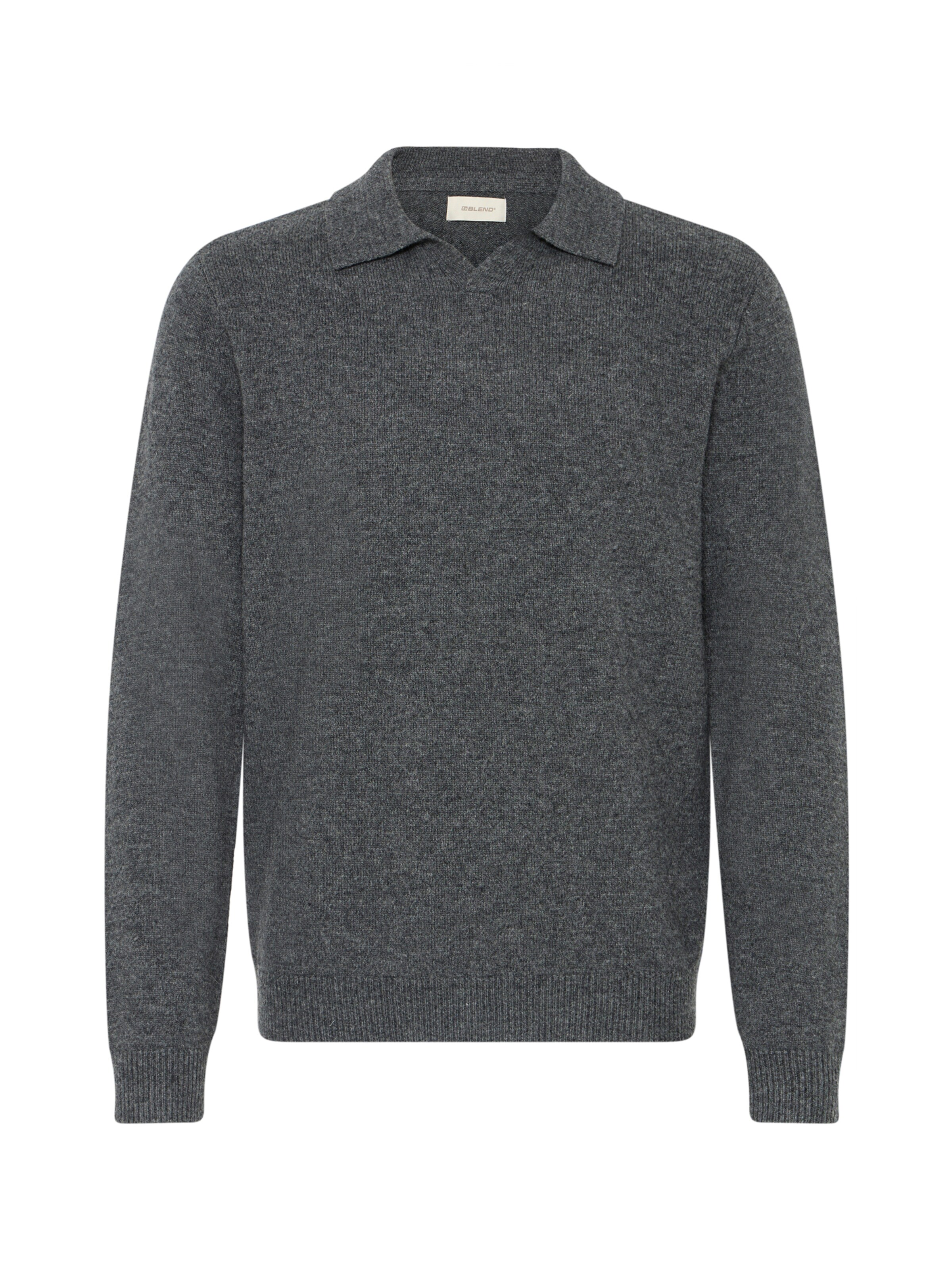 BLEND Sweater 'BHBRANKO' in Grey: front