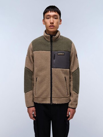 NAPAPIJRI Fleece Jacket in Brown